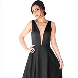Black floor length ball gown